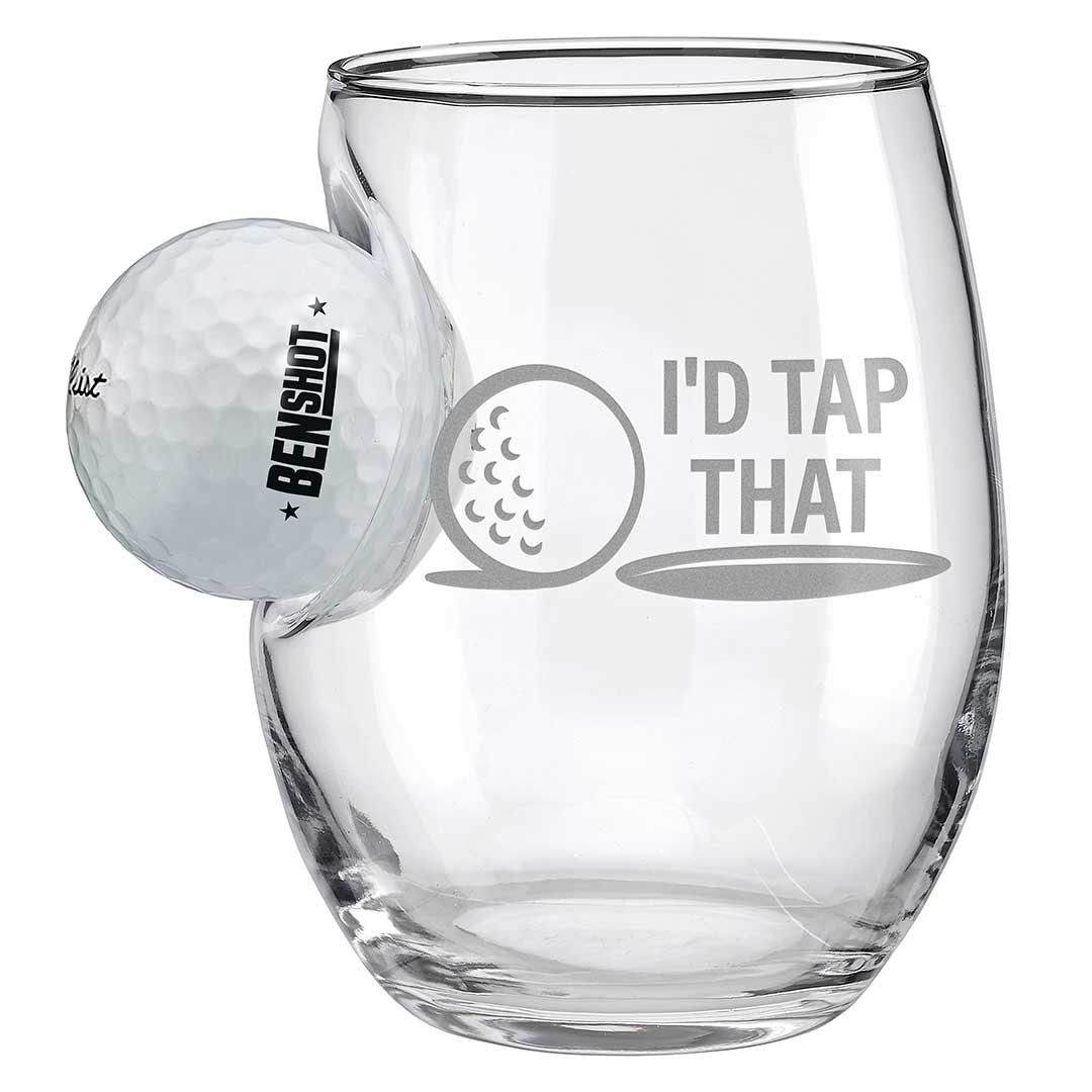 Golf Ball Glasses for Dad BenShot