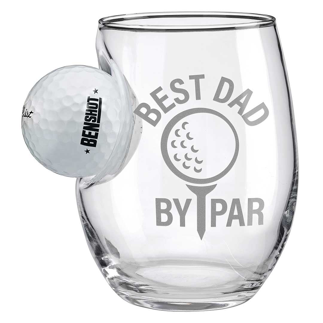 Golf Ball Glasses for Dad BenShot