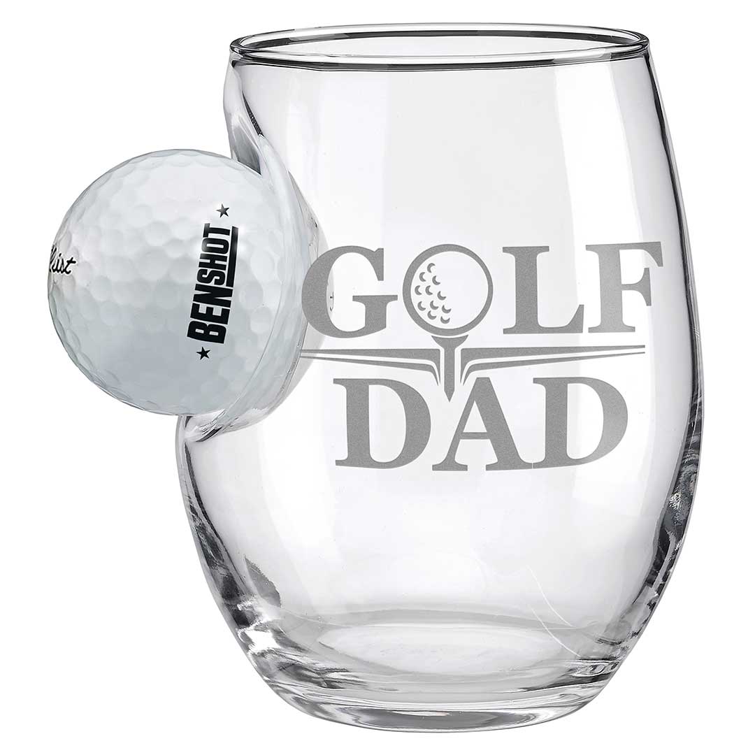 Golf Ball Glasses for Dad BenShot