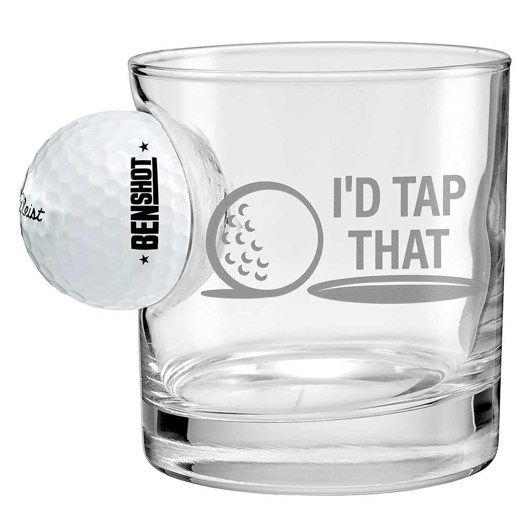 Golf Ball Glasses for Dad BenShot