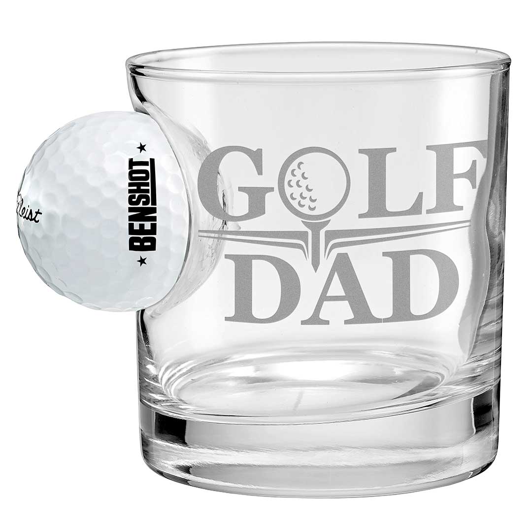 Golf Ball Glasses for Dad BenShot