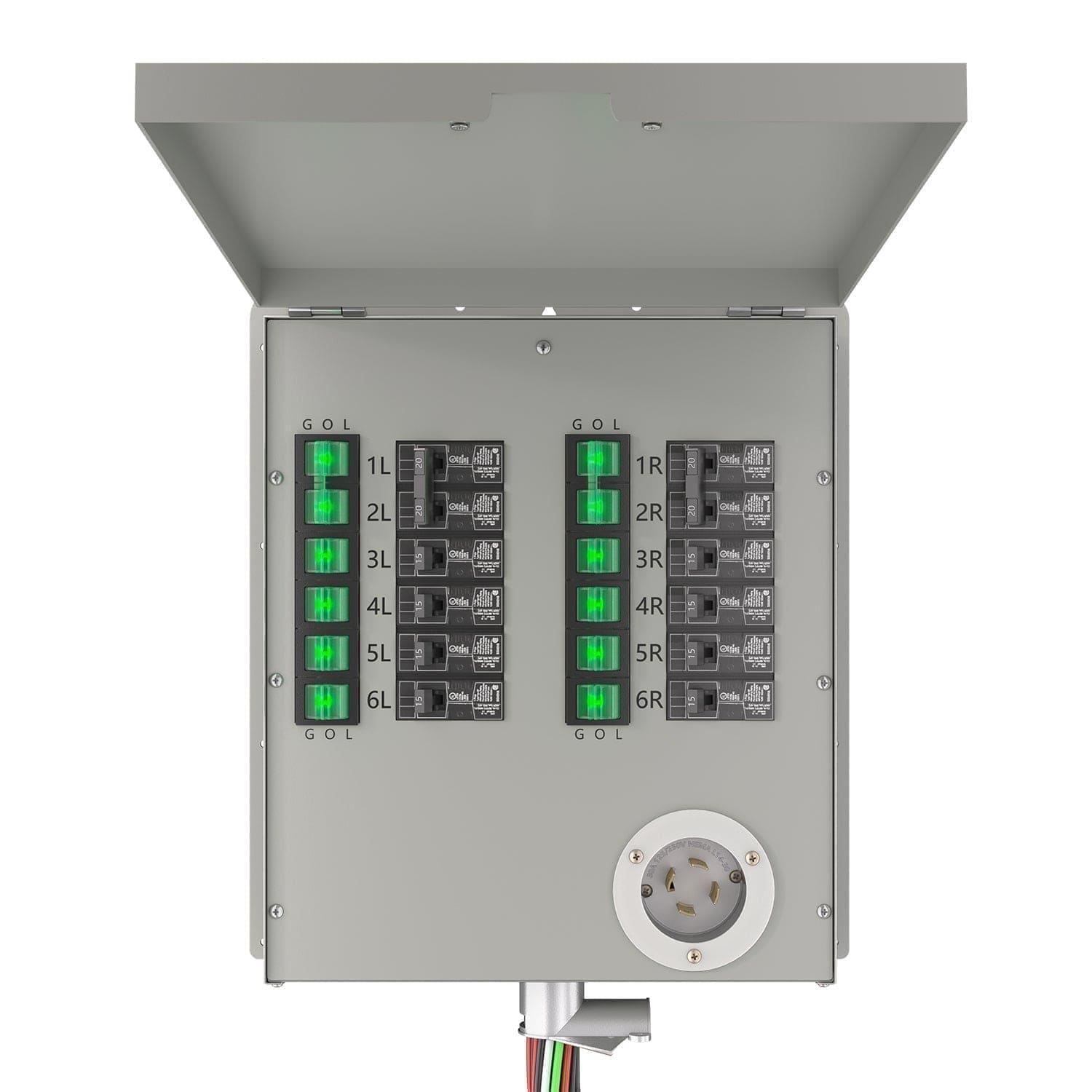 Nature's Generator 12-Circuit 120/240V 30A Non-Automatic Power Transfer Switch Nature's Generator