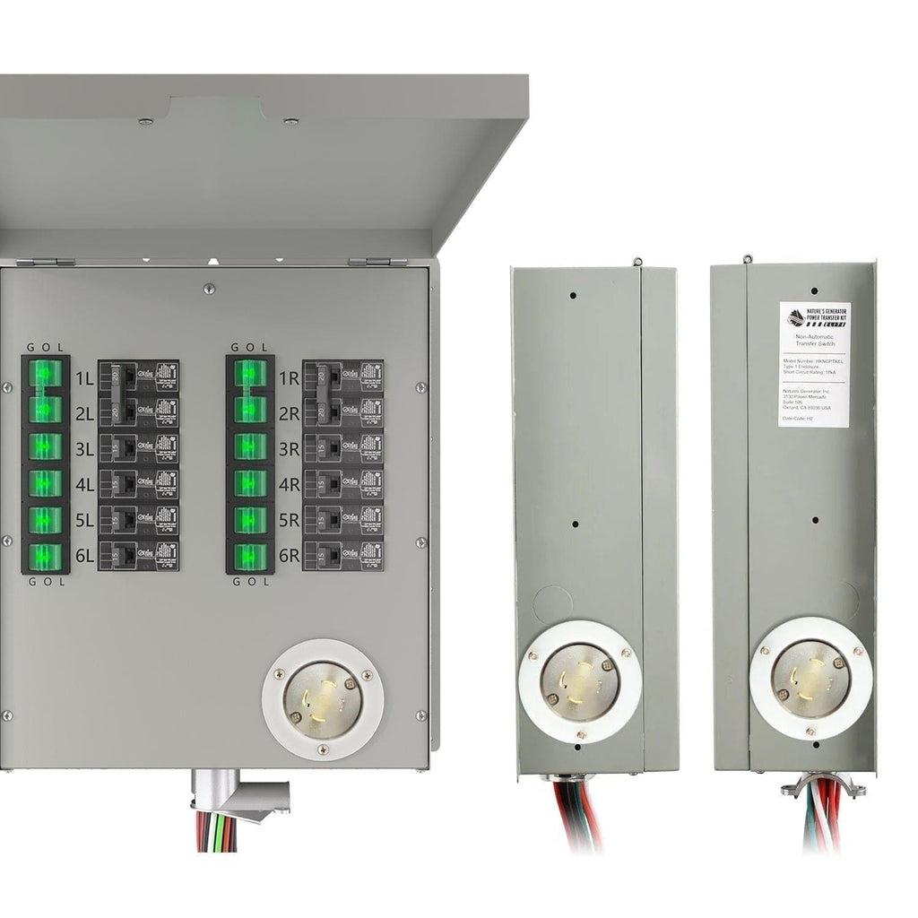 Refurbished - Nature's Generator 12-Circuit 120/240V 30A Non-Automatic Power Transfer Switch Nature's Generator