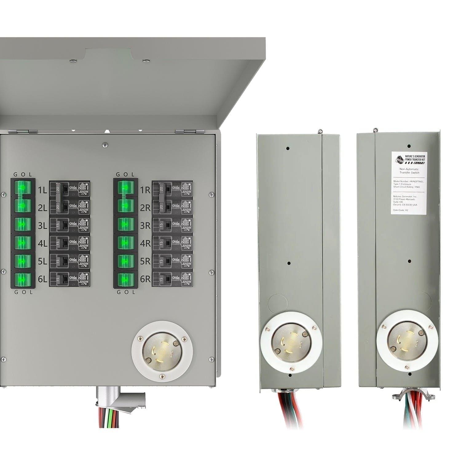 Refurbished - Nature's Generator 12-Circuit 120/240V 30A Non-Automatic Power Transfer Switch Nature's Generator