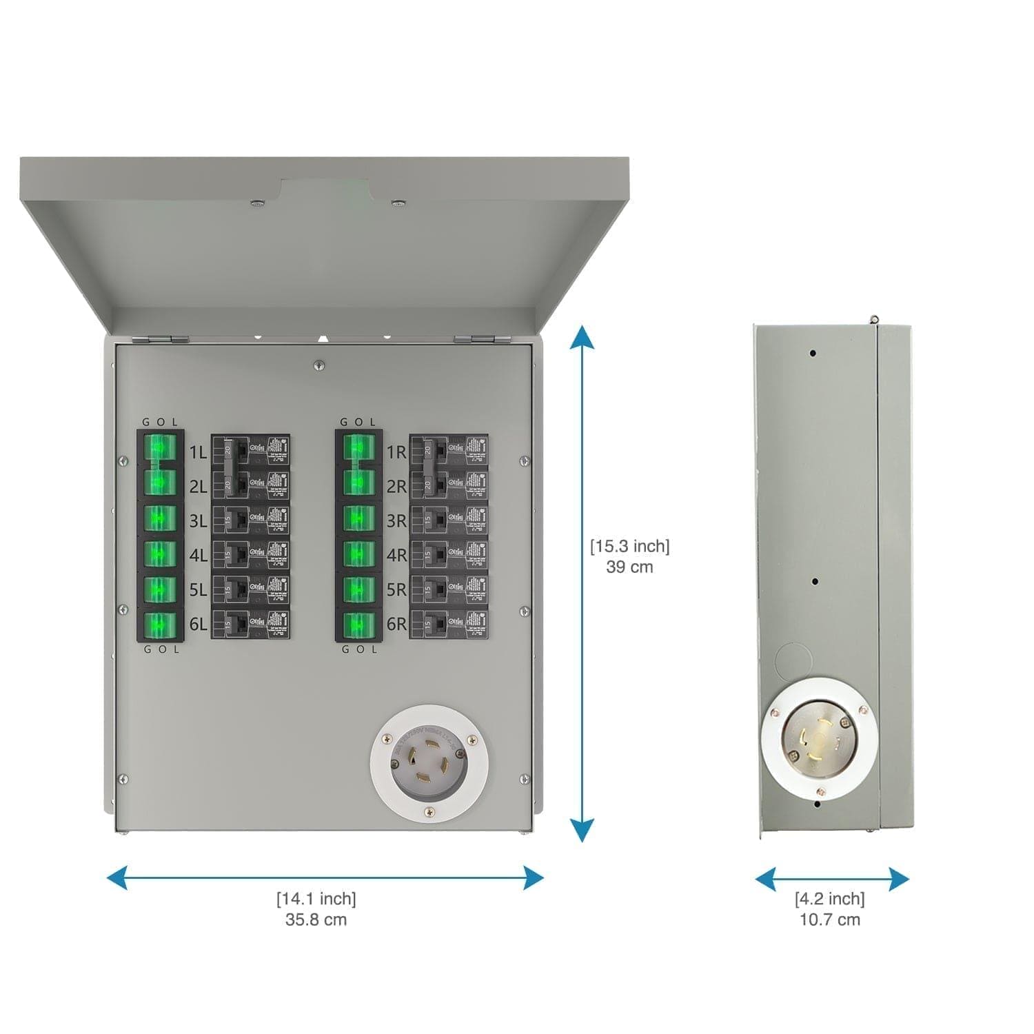 Nature's Generator 12-Circuit 120/240V 30A Non-Automatic Power Transfer Switch Nature's Generator