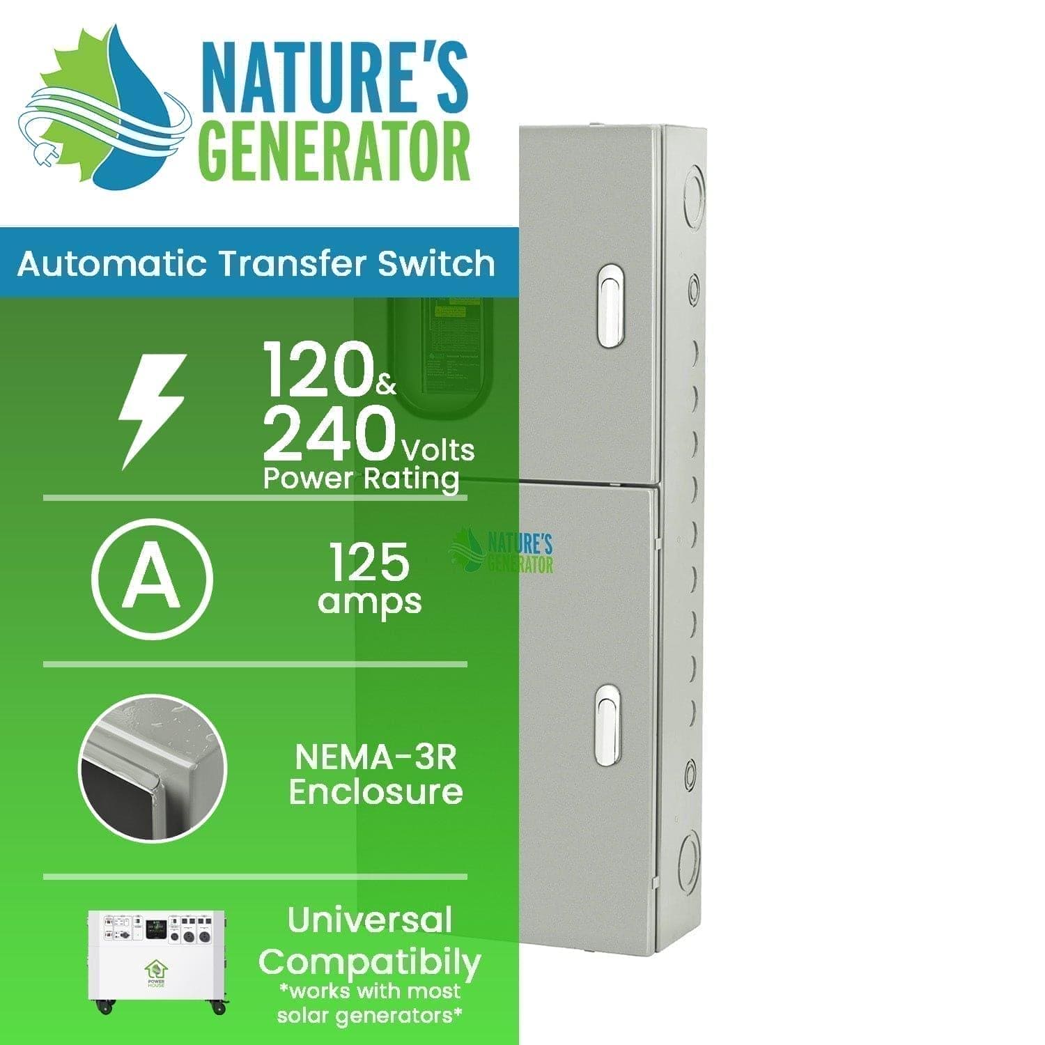 Nature's Generator 125A Automatic Transfer Switch Nature's Generator