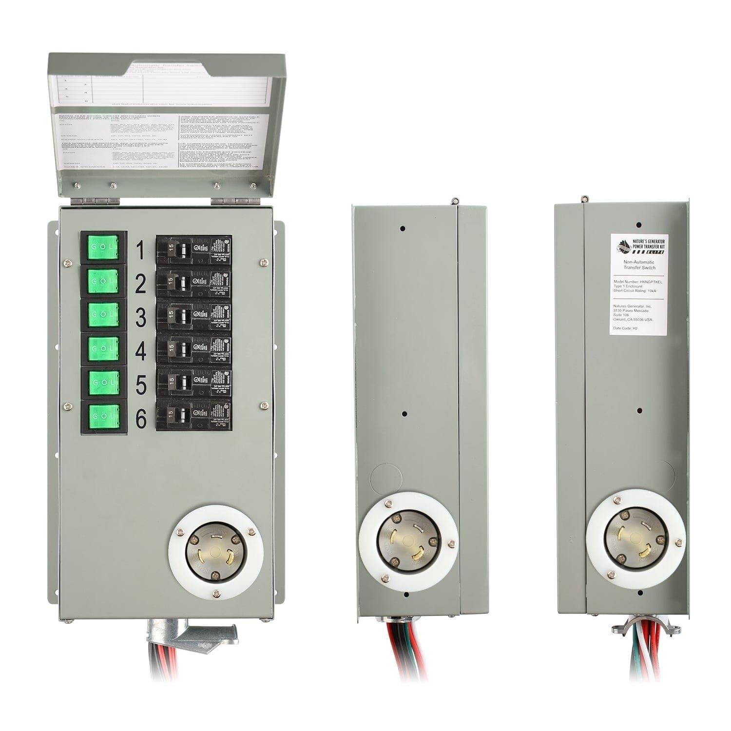 Nature's Generator 120V 30A 6-Circuit Manual Transfer Switch Nature's Generator