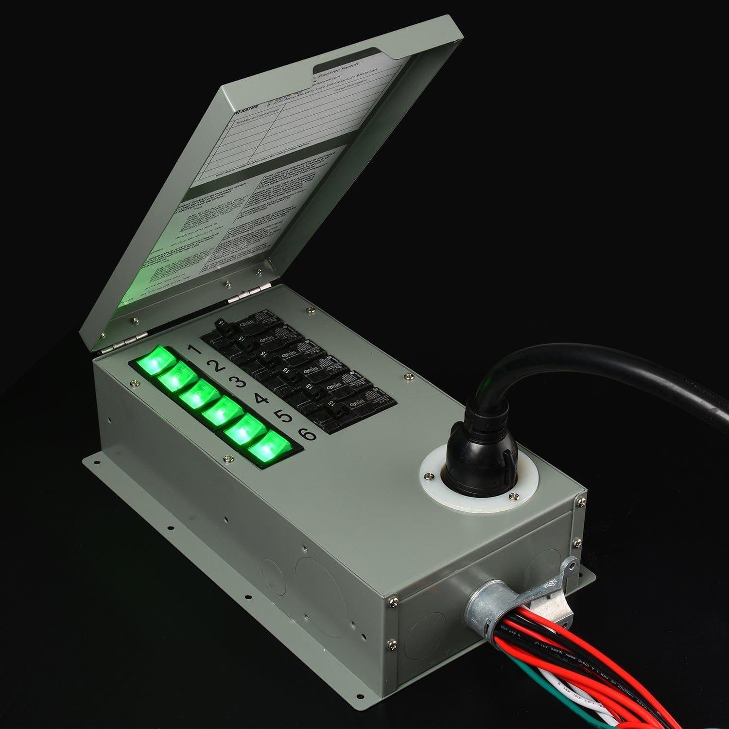 Nature's Generator 120V 30A 6-Circuit Manual Transfer Switch Nature's Generator