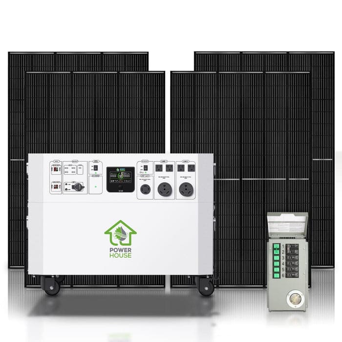 Nature’s Generator Powerhouse with Solar Panel and Transfer Switch Nature's Generator