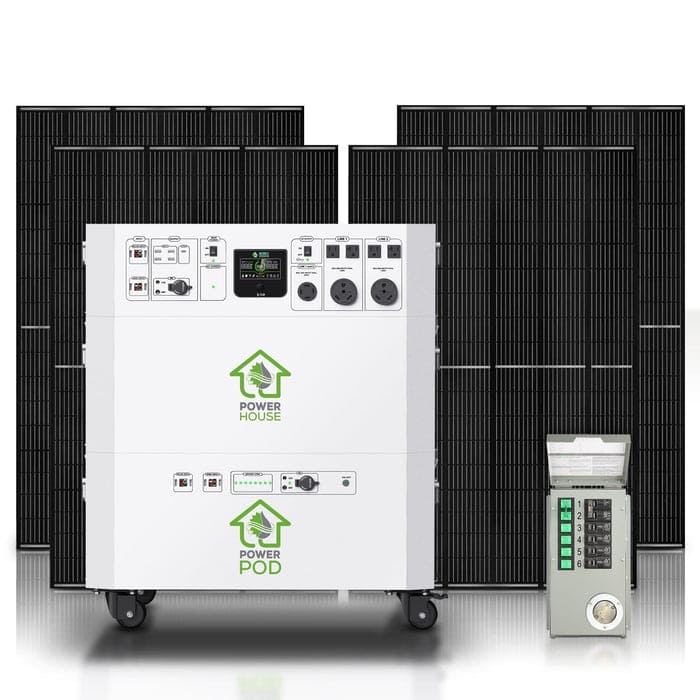 Nature’s Generator Powerhouse with Solar Panel and Transfer Switch Nature's Generator