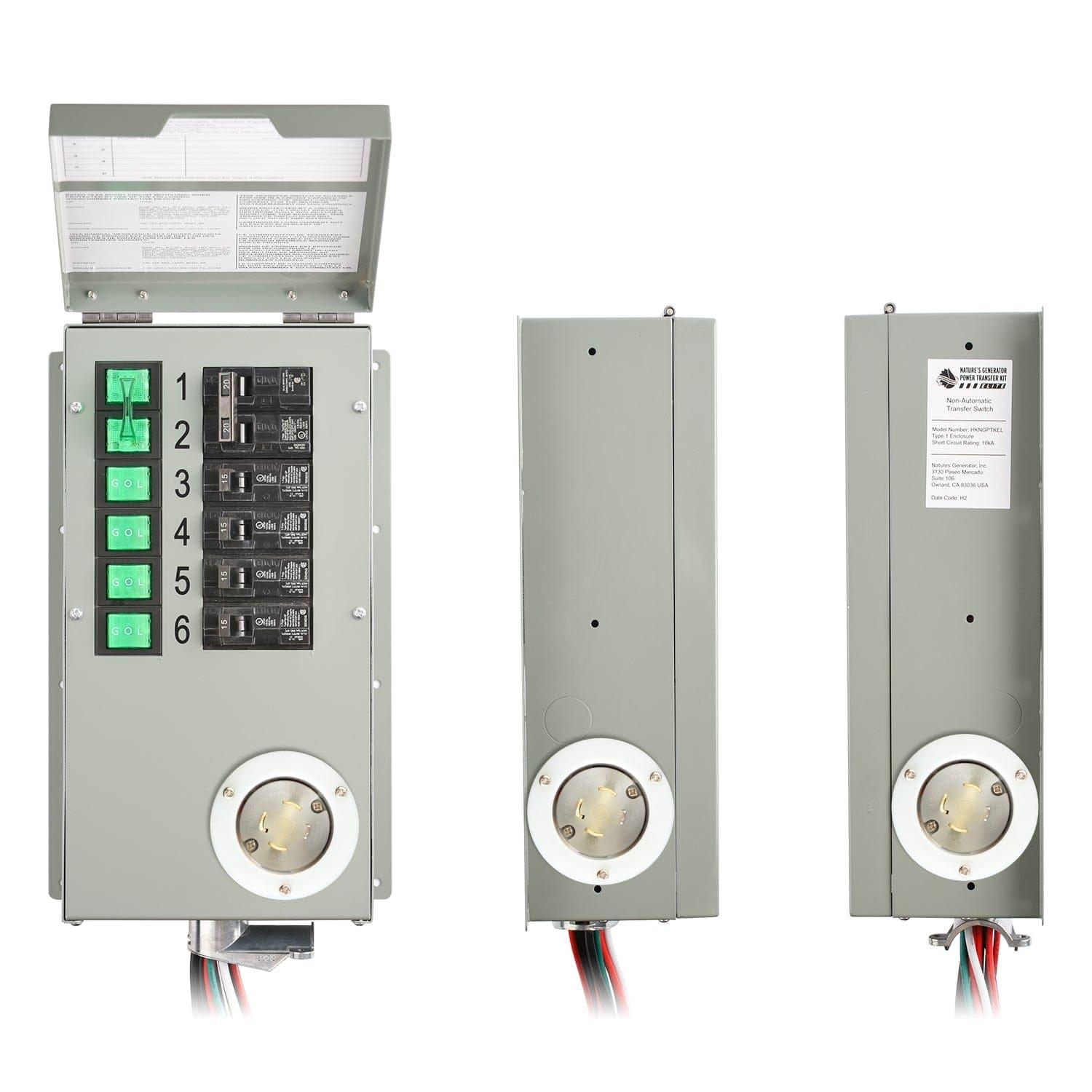 Nature’s Generator Powerhouse with Solar Panel and Transfer Switch Nature's Generator