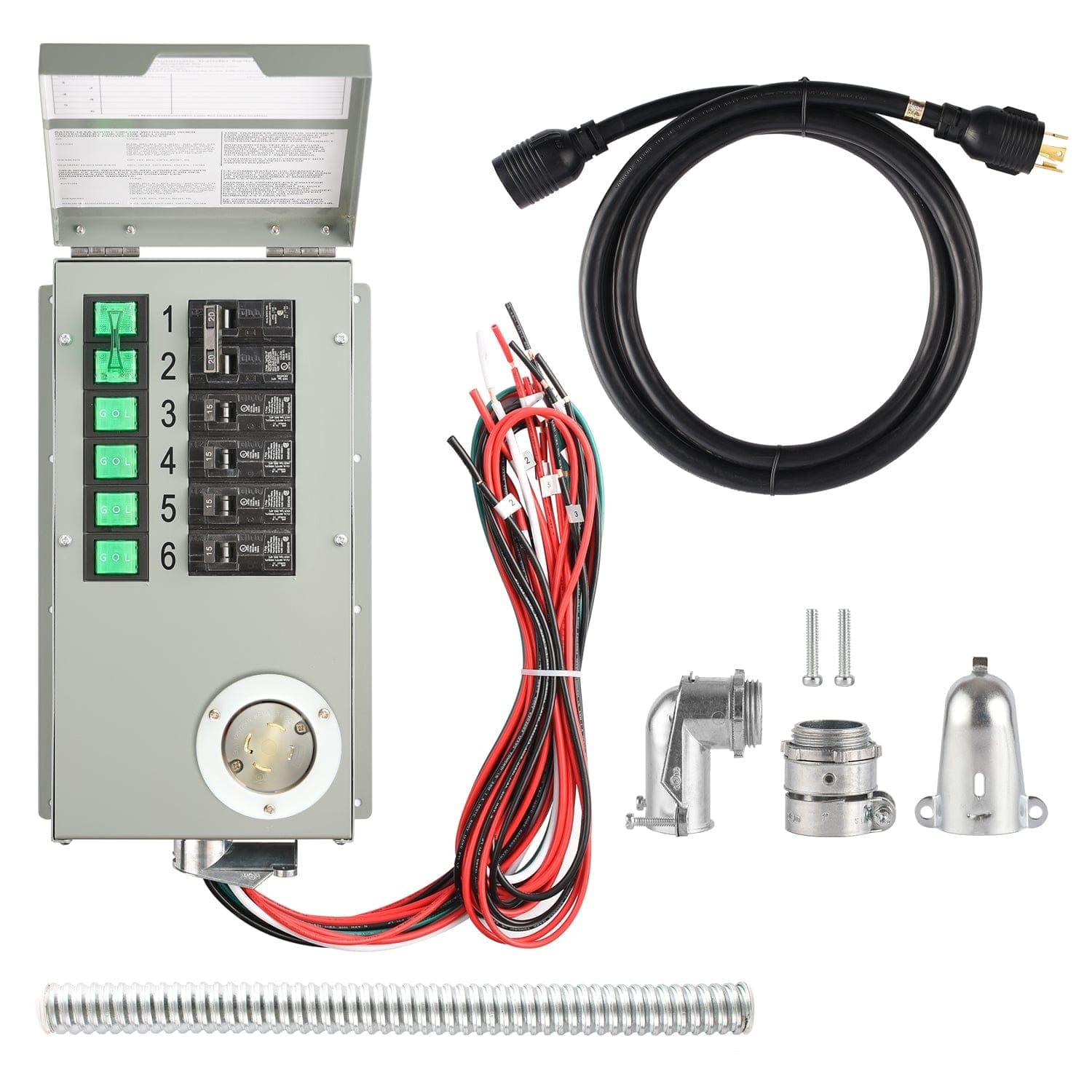 Nature's Generator 120V/240V 30A 6-Circuit Manual Transfer Switch Nature's Generator