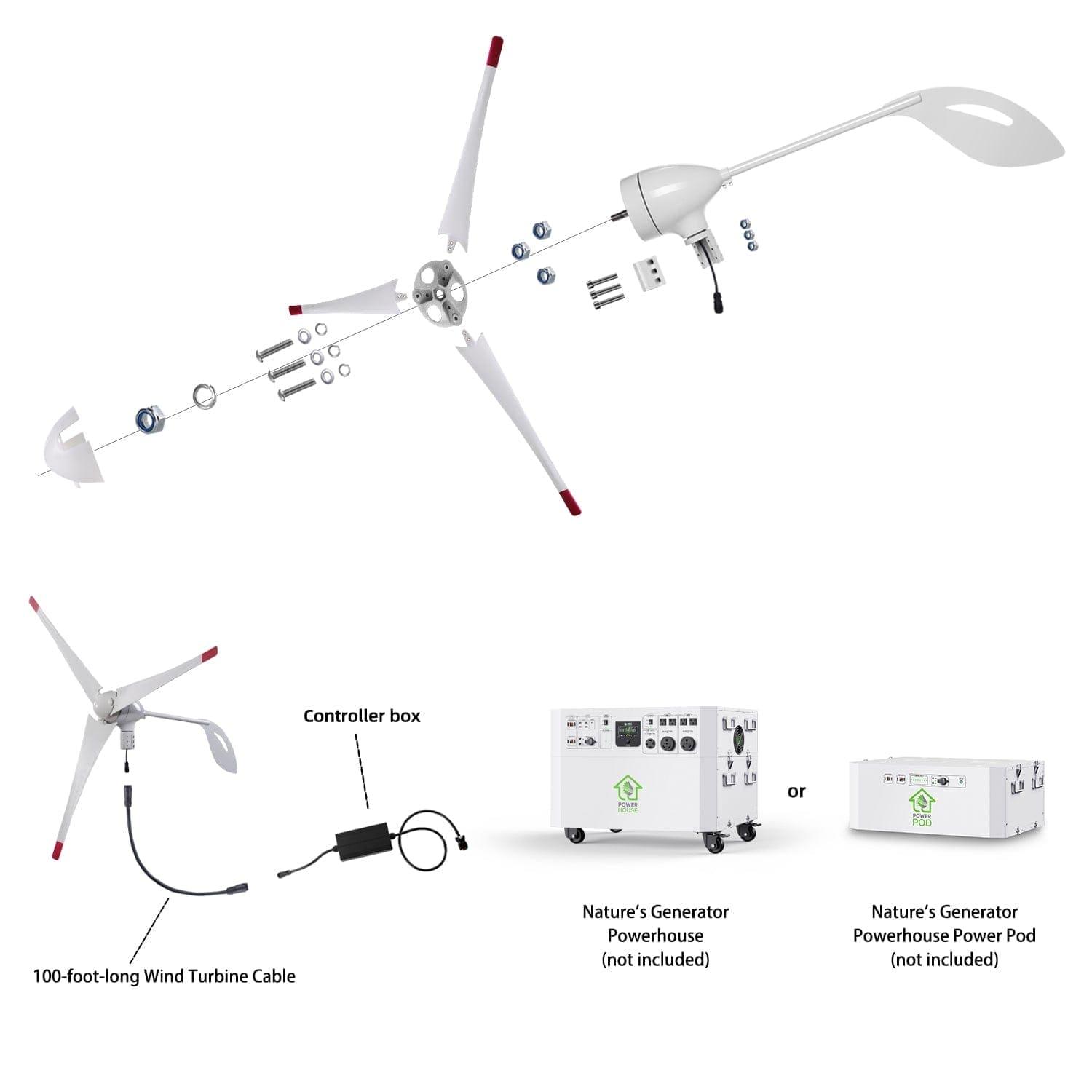 Refurbished - Nature's Generator Powerhouse Wind Turbine Nature's Generator