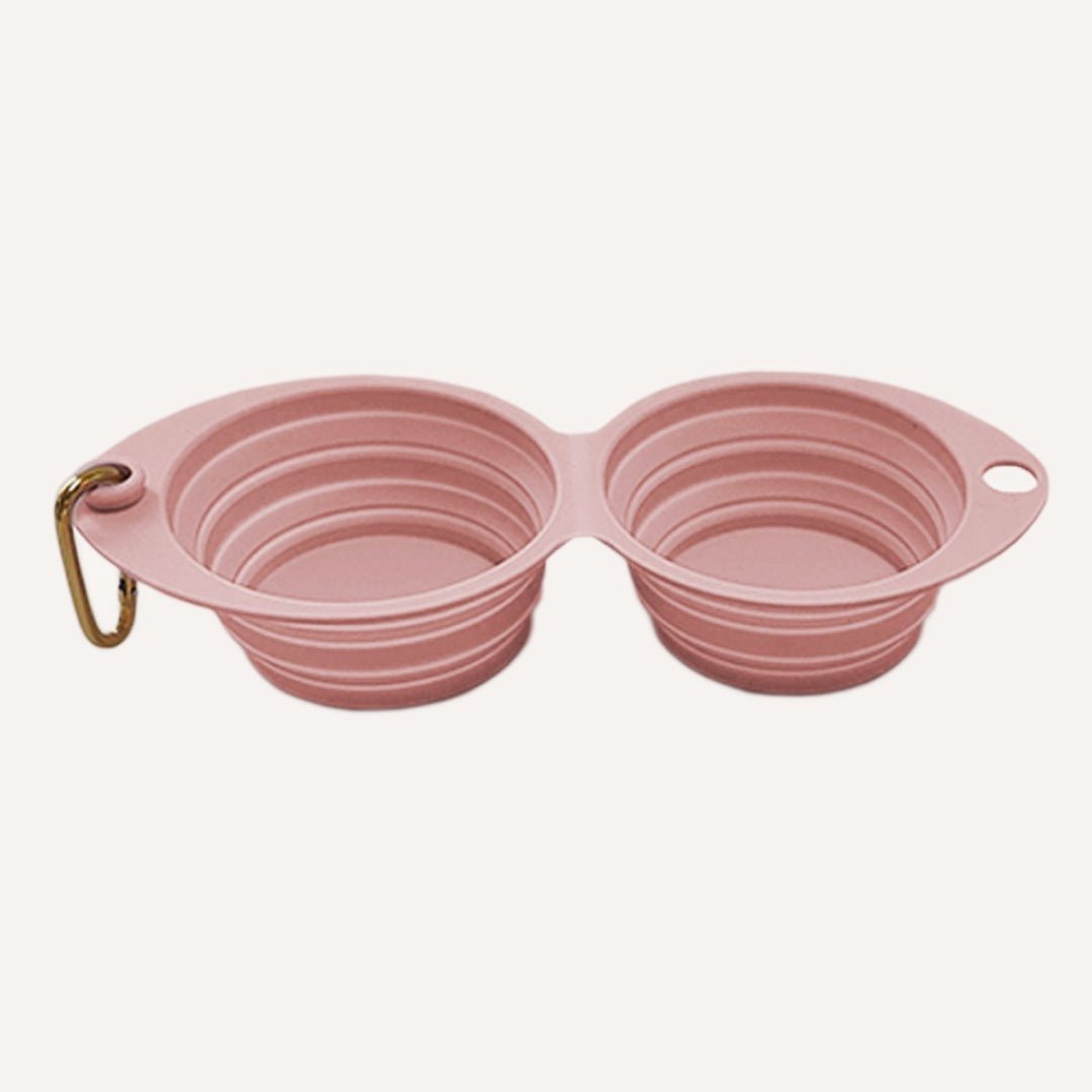 Collapsible Double Pet Bowl – Lightweight & Portable for Travel Tilley + Me