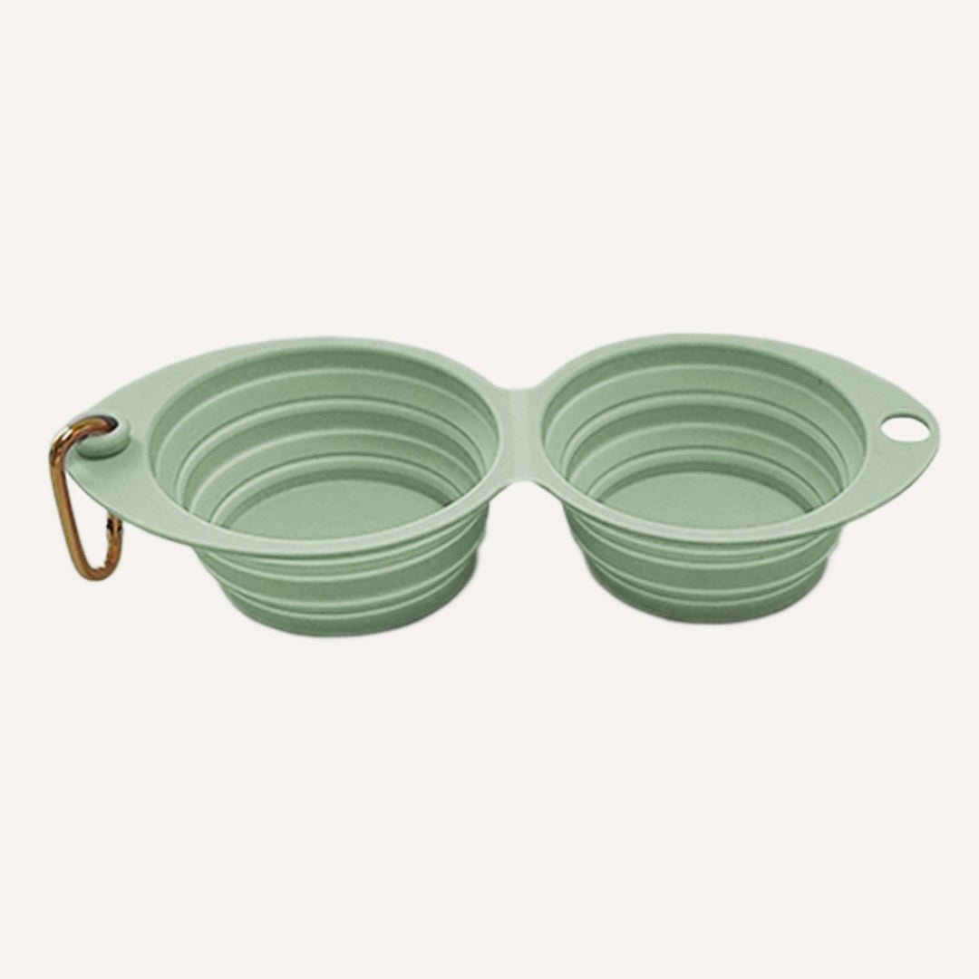 Collapsible Double Pet Bowl – Lightweight & Portable for Travel Tilley + Me